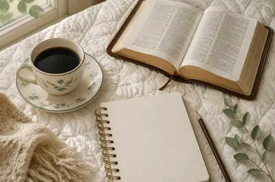 Quiet Morning Bible and Coffee Devotion