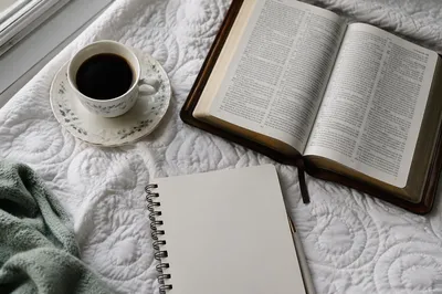 Quiet Morning Bible and Coffee Devotion