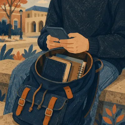 Campus Student Backpack With Bible