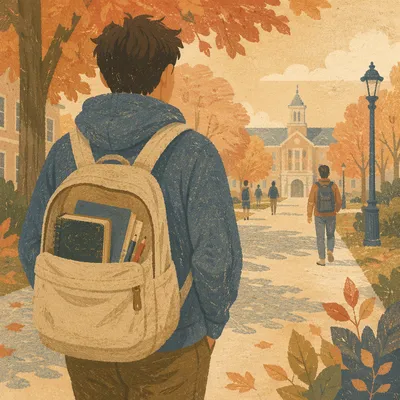 Campus Student Backpack With Bible