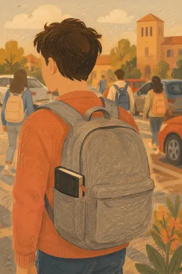 Campus Student Backpack With Hidden Bible