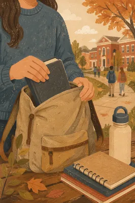 Campus Student Packing Bible in Backpack