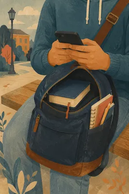Campus Student Backpack With Hidden Bible