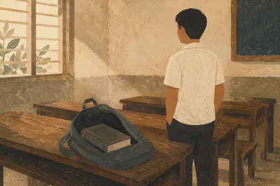Campus Student Backpack With Bible