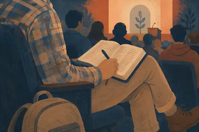 Student Bible Study in Campus Lecture Hall