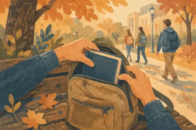 Campus Student Packing Bible in Backpack