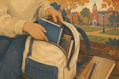 Campus Student Packing Bible in Backpack