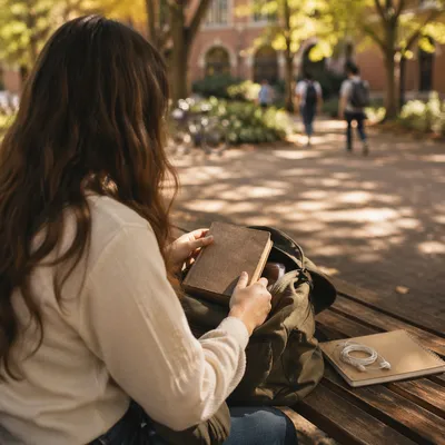 Campus Student Packing Bible in Backpack