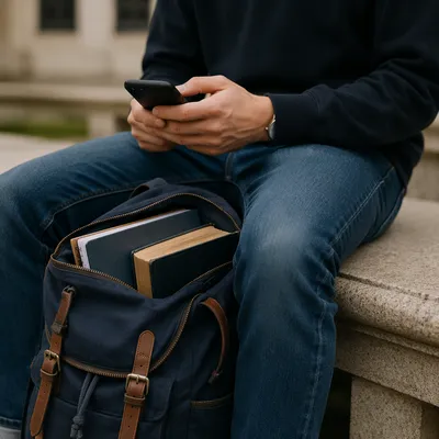 Campus Student Backpack With Bible
