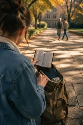 Campus Student Packing Bible in Backpack