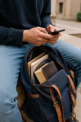 Campus Student Backpack with Hidden Bible