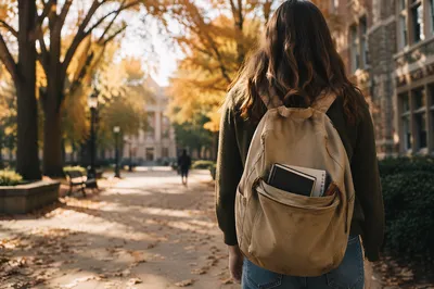 Campus Student Backpack with Bible