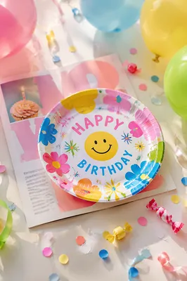Cheerful Birthday Party Flat Lay Celebration