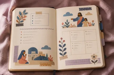 Cozy Bullet Journal with Washi Tape