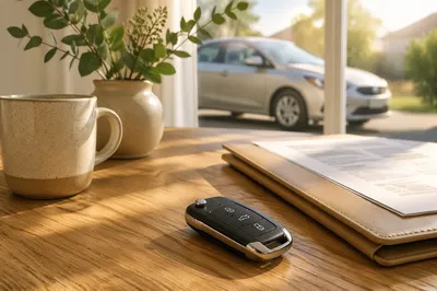 New Car Key on Morning Table