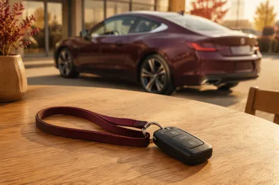 Car Key on Table New Purchase