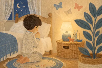 Child Bedtime Prayer by Warm Nightlight