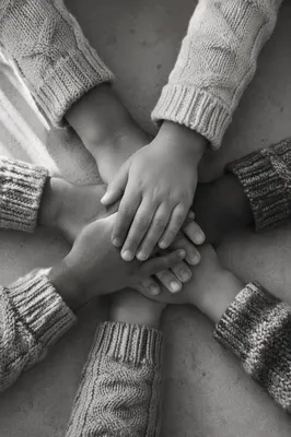 Children Hands Stacked in Teamwork