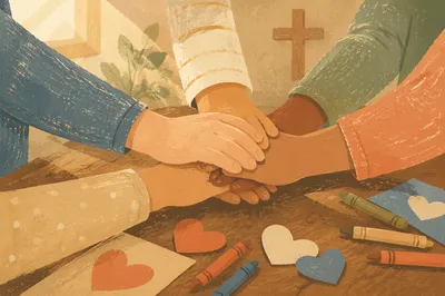 Children Hands United in Service Teamwork