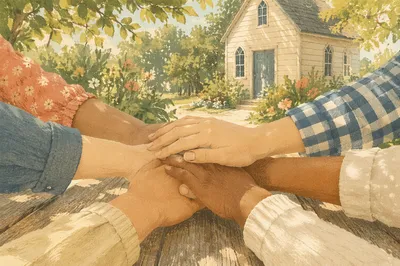 Children’s Hands United in Garden Fellowship