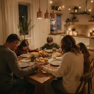 Christian Family Prayer Before Dinner