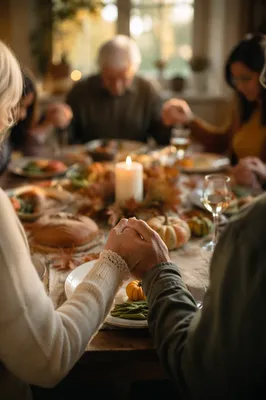 Christian Family Dinner Prayer at Home