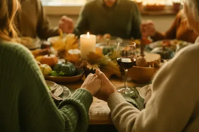 Christian Family Dinner Prayer at Home