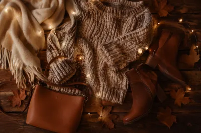 Cozy Autumn Outfit Flat Lay