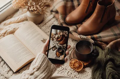 Cozy Autumn Flat Lay With Sweater