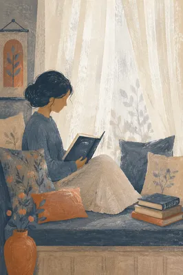 Cozy Window Reading Nook with Cushions