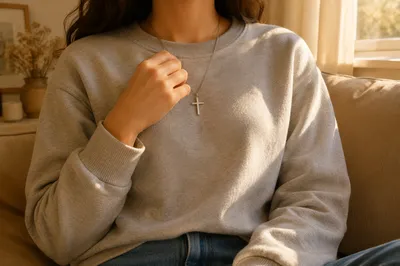 Cross Necklace in Quiet Everyday Faith