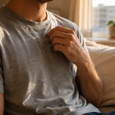 Cross Necklace in Quiet Everyday Faith