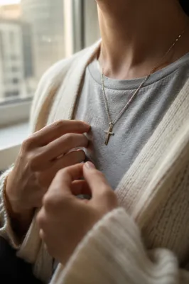 Cross Necklace in Quiet Morning Light