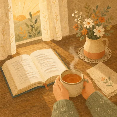 Morning Tea and Open Book Table