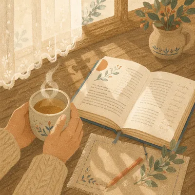 Quiet Morning Devotion with Tea
