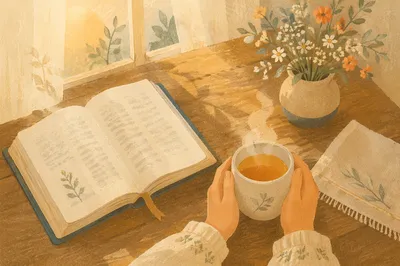 Morning Tea and Open Book Table