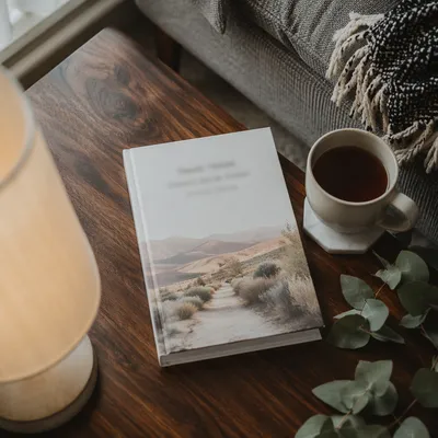 Devotional Book and Tea on Table