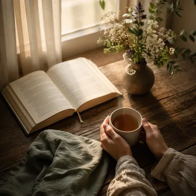 Morning Tea and Open Book Table