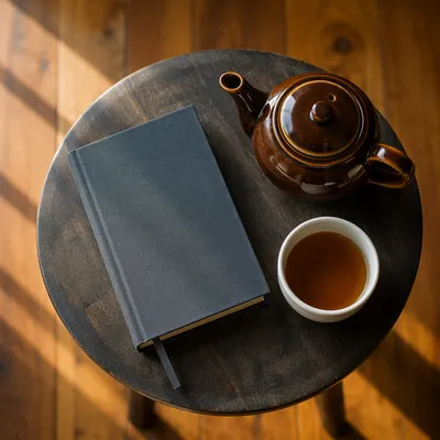 Devotional Book and Tea on Table
