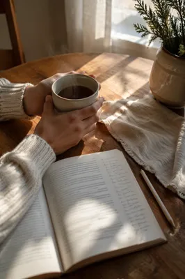 Quiet Morning Devotion with Tea