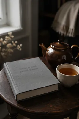 Devotional Book and Tea on Table