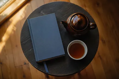 Devotional Book and Tea on Table