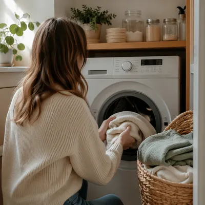 Calm Morning Laundry Routine at Home