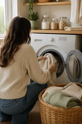 Calm Morning Laundry Routine at Home