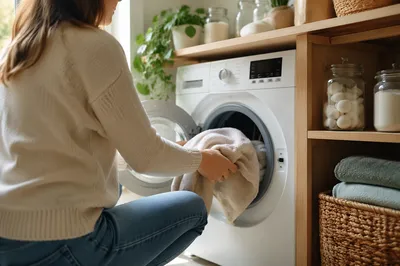Calm Morning Laundry Routine at Home