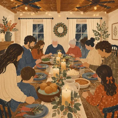 Candlelit Family Dinner of Gratitude