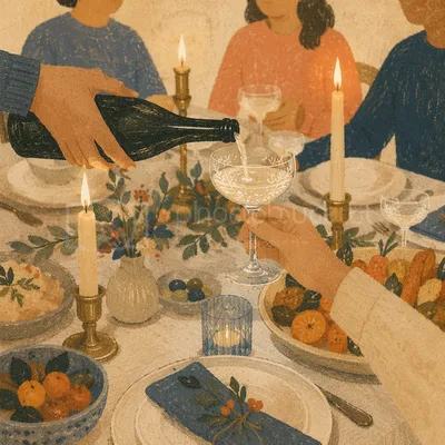 Candlelit Family Dinner of Gratitude