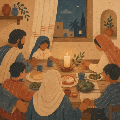Candlelit Family Dinner Prayer of Gratitude