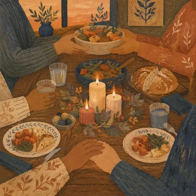 Candlelit Family Dinner of Gratitude