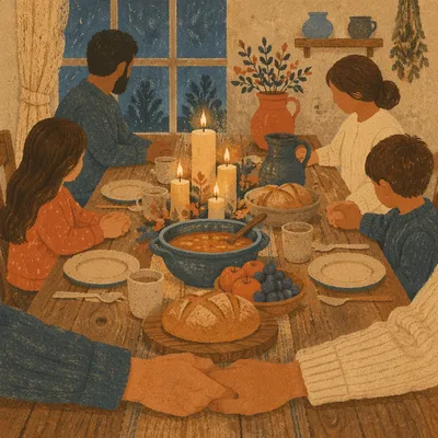 Candlelit Family Dinner of Gratitude